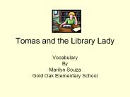 Tomas and the Library Lady