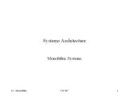 Systems Architecture