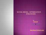 Social Media Optimization Strategies