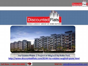 Hurry!! Book Your Dream Home at Affordable price in Wagholi - Ivy Estates Phase 2