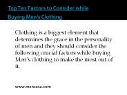 Mens Clothing