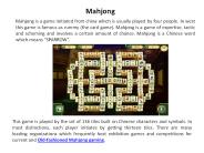how to play mahjong games