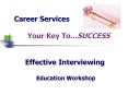 Effective Interviewing  Education Workshop PowerPoint PPT Presentation
