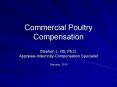 Commercial Poultry Compensation PowerPoint PPT Presentation
