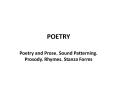 POETRY PowerPoint PPT Presentation