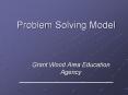 Problem Solving Model PowerPoint PPT Presentation