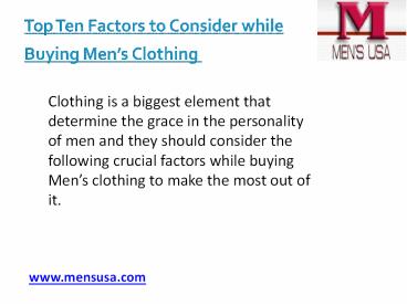 Mens Suits USA