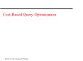Cost-Based Query Optimization PowerPoint PPT Presentation