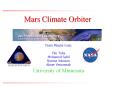 Mars Climate Orbiter PowerPoint PPT Presentation