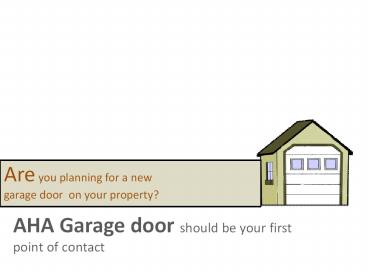 DIY garage doors