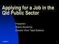 Applying for a Job in the Qld Public Sector Website Document PowerPoint PPT Presentation