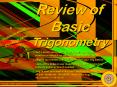 Review of Basic Trigonometry PowerPoint PPT Presentation