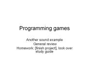 Programming games