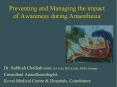 Preventing and Managing the impact of Awareness during Anaesthesia PowerPoint PPT Presentation