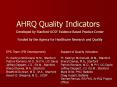 AHRQ Quality Indicators PowerPoint PPT Presentation