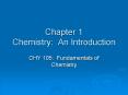 Chapter 1 Chemistry: An Introduction PowerPoint PPT Presentation