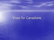 Visas for Canadians
