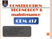 CONSTRUCTION TECHNOLOGY