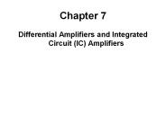 Differential Amplifiers and Integrated Circuit (IC) Amplifiers