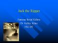 Jack the Ripper PowerPoint PPT Presentation