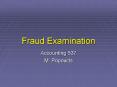 Fraud Examination PowerPoint PPT Presentation