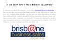 How To Buy A Business In Australia
