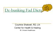 De-bunking Fad Diets