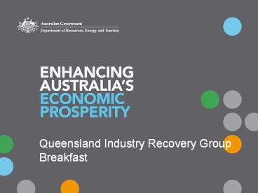 Queensland Industry Recovery Group Breakfast