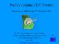 Poultry Judging CDE Practice Based on the 2002 State FFA Poultry CDE PowerPoint PPT Presentation
