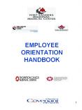 EMPLOYEE ORIENTATION HANDBOOK