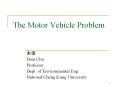 The Motor Vehicle Problem PowerPoint PPT Presentation