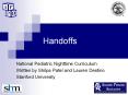 Handoffs PowerPoint PPT Presentation