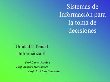 Sistemas de Informaci