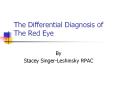 The Differential Diagnosis of The Red Eye PowerPoint PPT Presentation