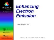 Enhancing Electron Emission