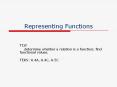 Representing Functions PowerPoint PPT Presentation