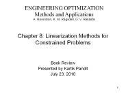Chapter 8: Linearization Methods for Constrained Problems