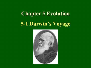 Chapter 5 Evolution Chapter 5 Evolution presentation | free to view