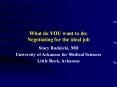 What do YOU want to do: Negotiating for the ideal job Stacy PowerPoint PPT Presentation
