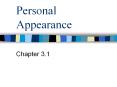 Personal Appearance PowerPoint PPT Presentation