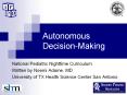 Autonomous Decision-Making PowerPoint PPT Presentation