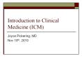 Introduction to Clinical Medicine (ICM) PowerPoint PPT Presentation