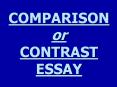 COMPARISON or CONTRAST ESSAY PowerPoint PPT Presentation