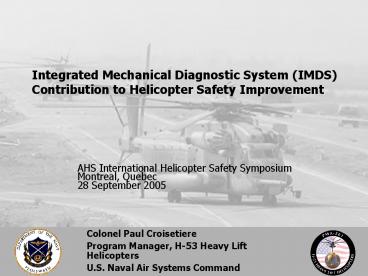 IMDS International Helo Safety Symposium