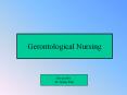 Gerontological Nursing PowerPoint PPT Presentation