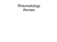 Rheumatology Review PowerPoint PPT Presentation
