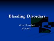 Bleeding Disorders