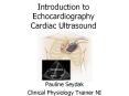 Introduction to Echocardiography Cardiac Ultrasound PowerPoint PPT Presentation