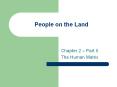 People on the Land PowerPoint PPT Presentation