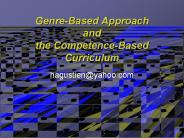 Genre-Based Approach and the Competence-Based Curriculum